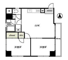 成子坂ハイツ  ｜ 東京都新宿区西新宿６丁目26-11（賃貸マンション2LDK・3階・56.89㎡） その2