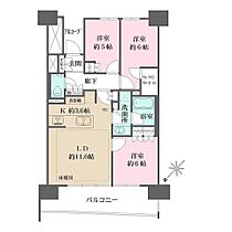 晴海フラッグサンビレッジ B812 ｜ 東京都中央区晴海５丁目5-1（賃貸マンション3LDK・8階・72.88㎡） その2