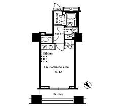 パークアクシス日本橋ステージ 413 ｜ 東京都中央区日本橋蛎殻町１丁目37-12（賃貸マンション1R・4階・35.44㎡） その2