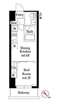 グランパセオ銀座築地  ｜ 東京都中央区築地６丁目23-2（賃貸マンション1DK・8階・25.02㎡） その2