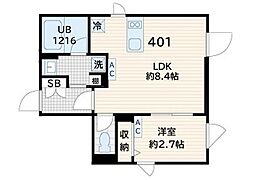 間取図画像 1LDK