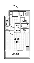コンシェリア新橋 1Kの間取図画像