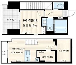 スクルド神楽坂 3LDKの間取図画像