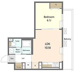 間取図画像 1LDK