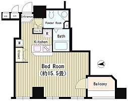 K's麹町 ワンルームの間取図画像