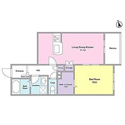 間取図画像 1LDK