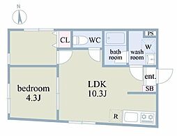 ドルチ中野富士見町 2LDKの間取図画像