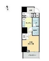 ヴィオール文京関口 1Kの間取図画像