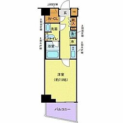 ディアレイシャス落合南長崎 1Kの間取図画像