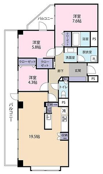 間取りを拡大表示