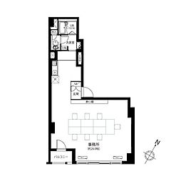 トーア新富マンション ワンルームの間取図画像