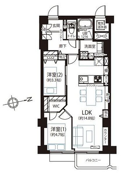 間取りを拡大表示