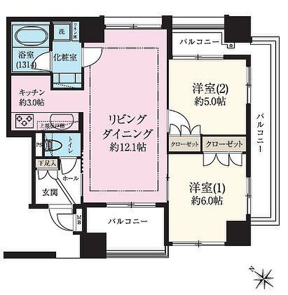 間取りを拡大表示