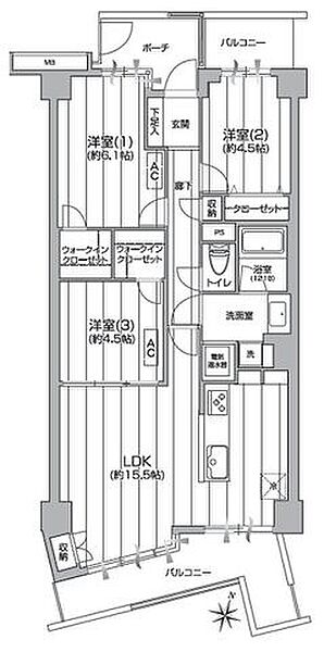 間取りを拡大表示