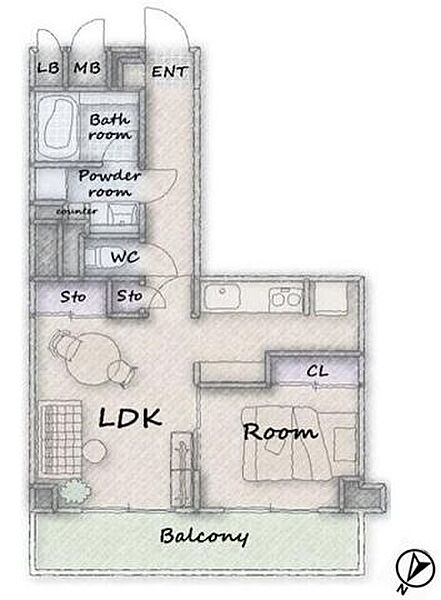間取りを拡大表示