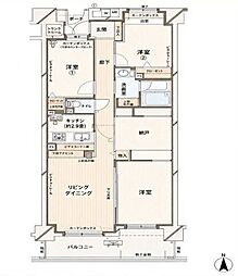 ルイシャトレ大山 3SLDKの間取図画像
