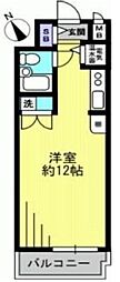 ビューシティ新宿御苑 ワンルームの間取図画像