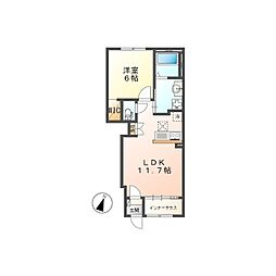Familie A (ファミリエA) 1LDKの間取図画像