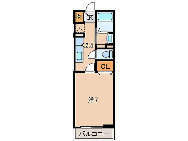 ルピエ紀三井寺 ｜和歌山県和歌山市紀三井寺(賃貸アパート1K・2階・26.11㎡)の写真 その2