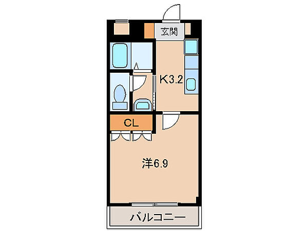 ベルヴェデーレ ｜和歌山県和歌山市栄谷(賃貸アパート1K・1階・24.84㎡)の写真 その2