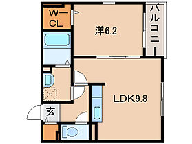 フォレスタ・高松III  ｜ 和歌山県和歌山市西高松2丁目（賃貸アパート1LDK・2階・39.44㎡） その2