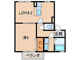 ララコート紀三井寺  ｜ 和歌山県和歌山市紀三井寺（賃貸アパート1LDK・2階・36.29㎡） その2