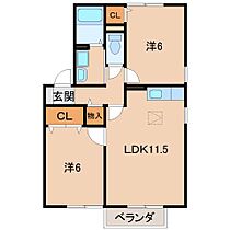 グラン・コンフォール B棟  ｜ 和歌山県和歌山市有家（賃貸アパート2LDK・2階・53.76㎡） その2