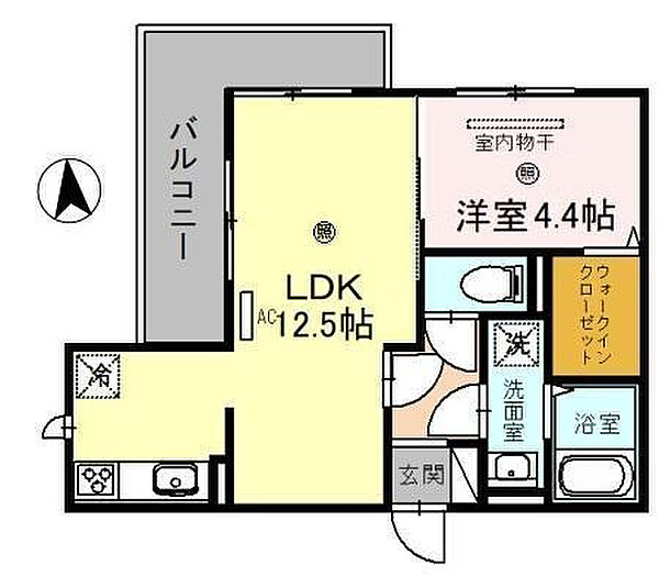和歌山県和歌山市宇須2丁目(賃貸アパート1LDK・2階・40.90㎡)の写真 その2