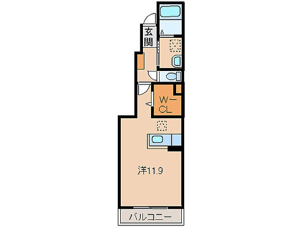和歌山県和歌山市船所(賃貸アパート1R・1階・32.94㎡)の写真 その2