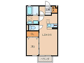 和歌山県和歌山市葵町（賃貸アパート1LDK・1階・33.39㎡） その2