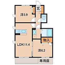 和歌山県和歌山市神前（賃貸アパート2LDK・1階・54.60㎡） その2