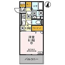 パレ・グランシエルII  ｜ 和歌山県和歌山市岡円福院東ノ丁（賃貸アパート1K・1階・30.25㎡） その2