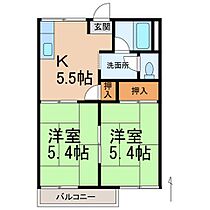 和歌山県和歌山市松江（賃貸アパート2K・2階・35.72㎡） その2