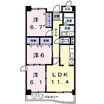 グラースアンジュI  ｜ 和歌山県海南市大野中（賃貸マンション3LDK・1階・67.66㎡） その2