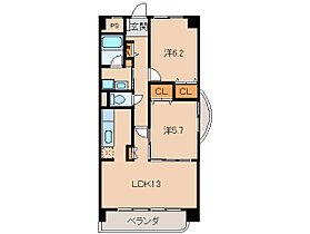 リヴィエール  ｜ 和歌山県和歌山市内原（賃貸マンション2LDK・2階・56.70㎡） その2