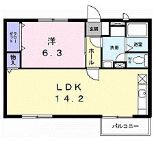 ビューベルハイツ  ｜ 和歌山県橋本市岸上（賃貸アパート1LDK・2階・46.85㎡） その2