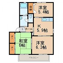 グランドウェル  ｜ 和歌山県海南市岡田（賃貸アパート3K・2階・54.07㎡） その2