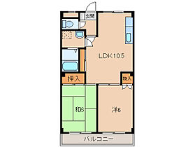 カーサ21  ｜ 和歌山県和歌山市粟（賃貸マンション2LDK・3階・50.01㎡） その2