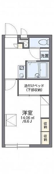 レオパレス松江東 206｜和歌山県和歌山市松江東4丁目(賃貸アパート1K・2階・23.18㎡)の写真 その2