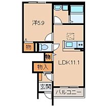 ボナールディアコートII  ｜ 和歌山県和歌山市毛見（賃貸アパート1LDK・1階・41.60㎡） その2