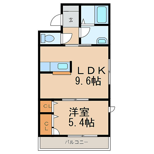 シャーメゾン美桜 ｜和歌山県和歌山市島崎町2丁目(賃貸マンション1LDK・3階・39.44㎡)の写真 その2