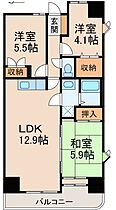 朝日プラザ十番丁  ｜ 和歌山県和歌山市十番丁（賃貸マンション3LDK・8階・67.91㎡） その2