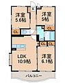ボナール3号館3階6.2万円