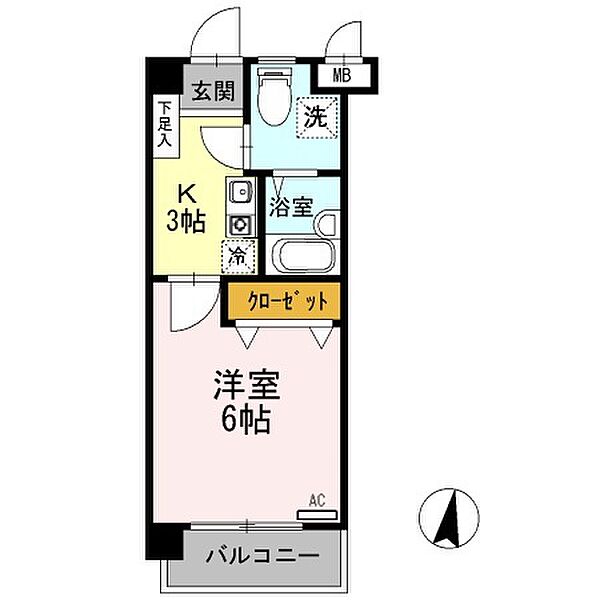 インペリアル宮前 ｜和歌山県和歌山市杭ノ瀬(賃貸マンション1K・2階・20.30㎡)の写真 その2