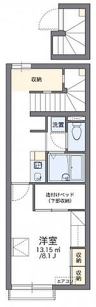 レオパレスＮＡＫＡＢＵＳＡ 206｜和歌山県岩出市中迫(賃貸アパート1K・2階・28.02㎡)の写真 その2