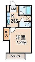 グリーンプラザ  ｜ 和歌山県岩出市中迫（賃貸アパート1K・2階・24.50㎡） その2