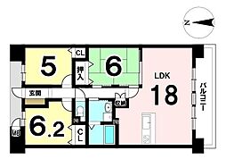 間取図画像 3LDK