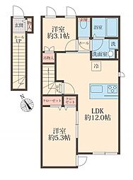 ミューク 2LDKの間取図画像