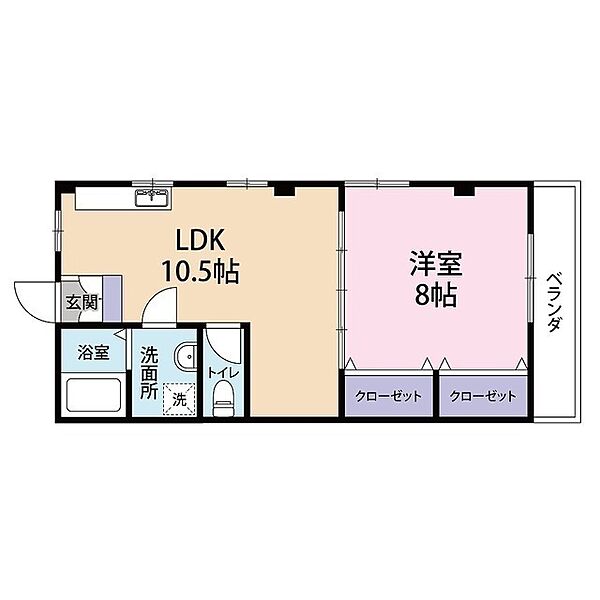 イーストコーポ 205｜埼玉県さいたま市見沼区東門前(賃貸マンション1LDK・2階・49.50㎡)の写真 その2