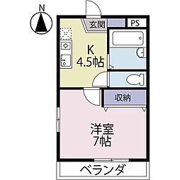 間取図画像 1K